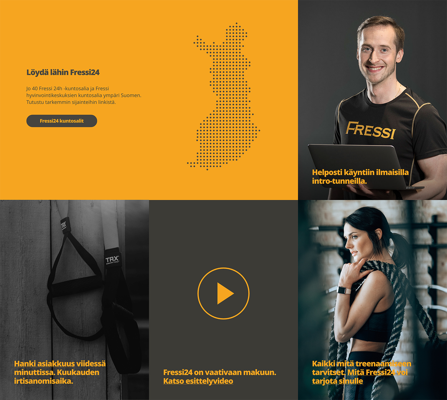 Fressi -  käyttöliittymäesimerkki