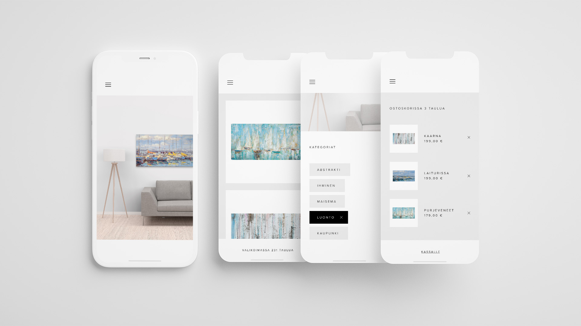 Verkkosivut ja verkkopalvelut - mobiilinäkymiä